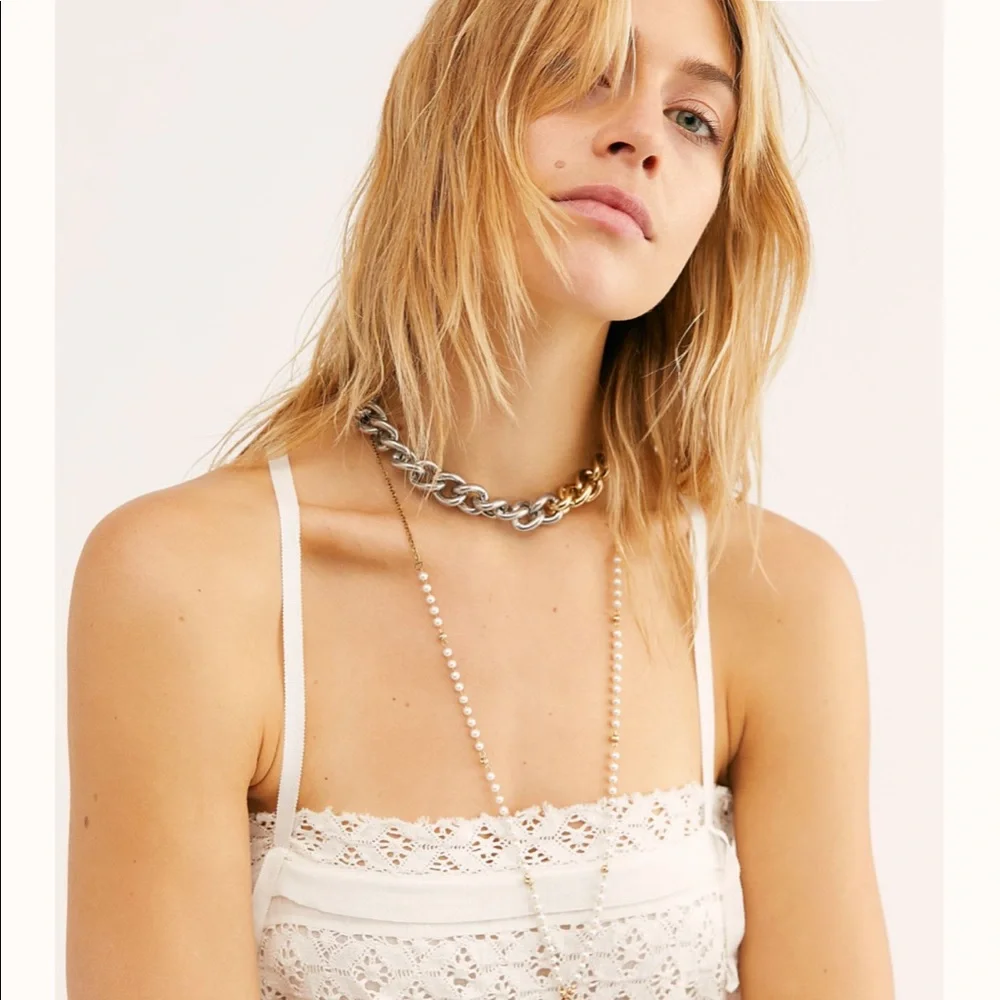 Free People White Lace Mini Dress